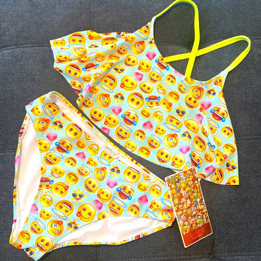 NWT - EMOJI brand bikini - sz 16